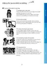 Предварительный просмотр 7 страницы Sony DCR-PJ5E/SR21E/SX21E Handbook