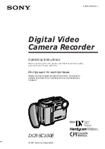 Preview for 2 page of Sony DCR SC 100 E Operating Instructions Manual