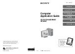 Preview for 1 page of Sony DCR SR100 - Handycam Camcorder - 3.3 MP Application Manual