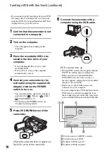 Preview for 10 page of Sony DCR SR100 - Handycam Camcorder - 3.3 MP Application Manual