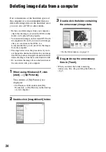 Preview for 24 page of Sony DCR SR100 - Handycam Camcorder - 3.3 MP Application Manual