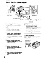 Предварительный просмотр 8 страницы Sony DCR-SR220 Handycam® Operating Manual