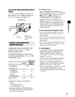 Предварительный просмотр 9 страницы Sony DCR-SR220 Handycam® Operating Manual