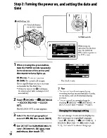 Предварительный просмотр 10 страницы Sony DCR-SR220 Handycam® Operating Manual