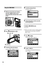 Preview for 10 page of Sony DCR-SR220D - 120gb Hard Disk Drive Handycam Camcorder Handbook