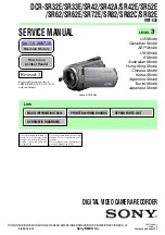 Sony DCR-SR32E/SR33E/SR42/SR42A/SR42E/SR52E/SR62/SR62E/SR72E/SR82/SR82C/SR82E Service Manual preview