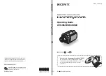 Preview for 1 page of Sony DCR-SR40 - 30GB Hard Disk Drive Handycam Operating Manual