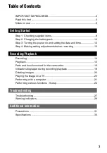 Preview for 7 page of Sony DCR-SR40 - 30GB Hard Disk Drive Handycam Operating Manual