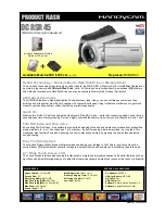 Sony DCR-SR45 Handycam® Specifications preview