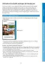 Preview for 2 page of Sony DCR-SR47/R - 60gb Hdd Camcorder (French) Guide Pratique