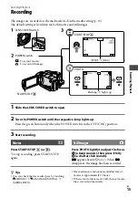 Preview for 15 page of Sony DCR-SR65 - 40gb Hdd Handycam Camcorder Operating Manual