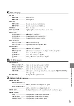 Предварительный просмотр 55 страницы Sony DCR-SR68/L - Hard Disk Drive Handycam Camcorder Operating Manual