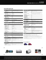 Предварительный просмотр 2 страницы Sony DCR-SR68/L - Hard Disk Drive Handycam Camcorder Specifications