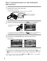 Preview for 14 page of Sony DCR-SX40/L - Palm-sized Camcorder W/ 60x Optical Zoom Operating Manual