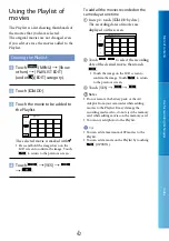 Preview for 42 page of Sony DCR-SX45 Handycam® Handbook