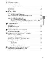 Preview for 13 page of Sony DCR-SX63 - Flash Memory Handycam Camcorder Operating Manual