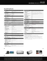 Preview for 2 page of Sony DCR-SX83 - Flash Memory Handycam Camcorder Specifications