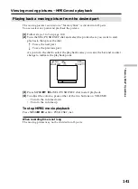 Preview for 141 page of Sony DCR-TRV Operating Instructions Manual