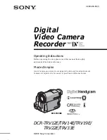 Preview for 1 page of Sony DCR-TRV12E Operating Instructions Manual