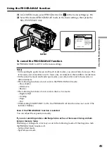 Preview for 45 page of Sony DCR-TRV130 - Digital8 Camcorder Operating Instructions Manual