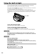 Preview for 52 page of Sony DCR-TRV130 - Digital8 Camcorder Operating Instructions Manual