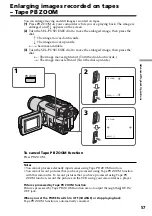 Preview for 57 page of Sony DCR-TRV130 - Digital8 Camcorder Operating Instructions Manual