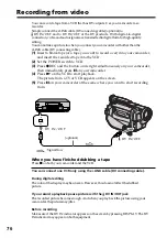 Preview for 76 page of Sony DCR-TRV130 - Digital8 Camcorder Operating Instructions Manual