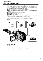 Предварительный просмотр 33 страницы Sony DCR-TRV140 - Digital8 Camcorder With 2.5" LCD Operating Instructions Manual