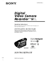 Preview for 1 page of Sony DCR-TRV15E Operating Instructions Manual