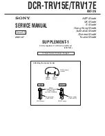 Preview for 186 page of Sony DCR-TRV15E Service Manual