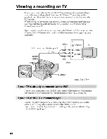 Предварительный просмотр 44 страницы Sony DCR-TRV19 Manual de instrucciones / Manual de instrucoes Operating Instructions Manual