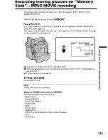 Предварительный просмотр 125 страницы Sony DCR-TRV19 Manual de instrucciones / Manual de instrucoes Operating Instructions Manual