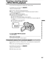 Предварительный просмотр 137 страницы Sony DCR-TRV19 Manual de instrucciones / Manual de instrucoes Operating Instructions Manual