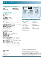 Предварительный просмотр 2 страницы Sony DCR-TRV240 Brochure