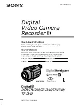 Preview for 1 page of Sony DCR-TRV240 Operating Instructions Manual