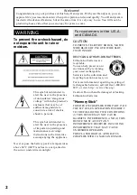 Preview for 2 page of Sony DCR-TRV240 Operating Instructions Manual