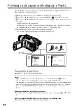 Preview for 64 page of Sony DCR-TRV240 Operating Instructions Manual