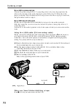 Preview for 72 page of Sony DCR-TRV240 Operating Instructions Manual