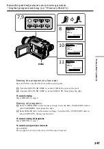 Preview for 147 page of Sony DCR-TRV240 Operating Instructions Manual