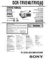 Preview for 1 page of Sony DCR-TRV240 Service Manual