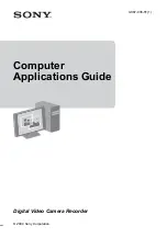 Preview for 1 page of Sony DCR-TRV260 - Digital Handycam Camcorder Application Manual