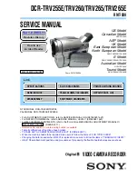 Preview for 1 page of Sony DCR-TRV260 - Digital Handycam Camcorder Service Manual