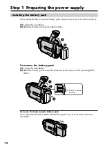 Preview for 12 page of Sony DCR-TRV30 - Digital Video Camera Recorder Operating Instructions Manual