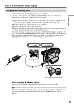 Preview for 13 page of Sony DCR-TRV30 - Digital Video Camera Recorder Operating Instructions Manual