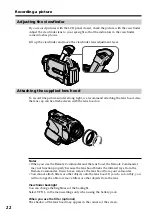 Preview for 22 page of Sony DCR-TRV30 - Digital Video Camera Recorder Operating Instructions Manual