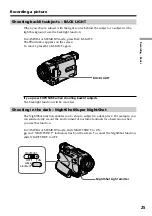 Preview for 25 page of Sony DCR-TRV30 - Digital Video Camera Recorder Operating Instructions Manual