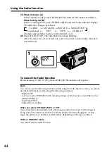 Preview for 44 page of Sony DCR-TRV30 - Digital Video Camera Recorder Operating Instructions Manual