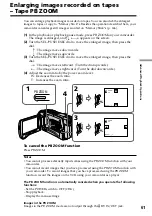 Preview for 61 page of Sony DCR-TRV30 - Digital Video Camera Recorder Operating Instructions Manual