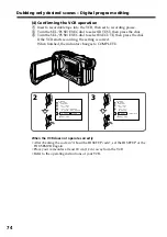 Preview for 74 page of Sony DCR-TRV30 - Digital Video Camera Recorder Operating Instructions Manual