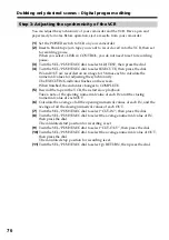 Preview for 76 page of Sony DCR-TRV30 - Digital Video Camera Recorder Operating Instructions Manual